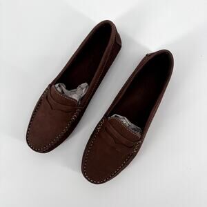 Massimo Matteo Suede Penny Driver Womens Size 7.5B